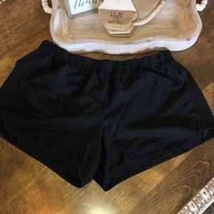 Black workout shorts